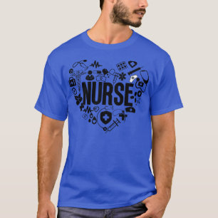 T-shirt Infirmière cardiaque Mot Cloud 1