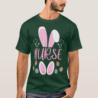 T-shirt Infirmière Chasse aux Oeufs de Pâques Rabbit Rn Jo