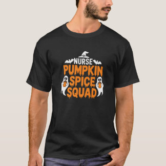 T-shirt Infirmière Citrouille épice Squad Cute Halloween C