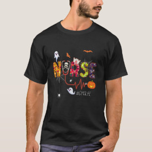 T-shirt Infirmière Cma Halloween Araignée fantôme Certifié