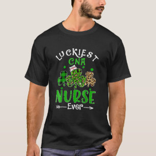 T-shirt Infirmière CNA la plus chanceuse jamais Jour de la
