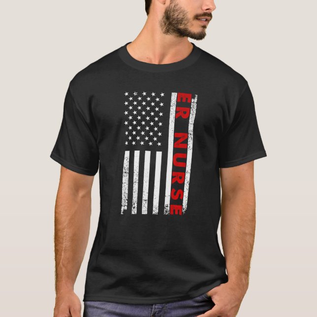 T-shirt Infirmière cool Urgente Pour Hommes Hôpital Fémini (Devant)