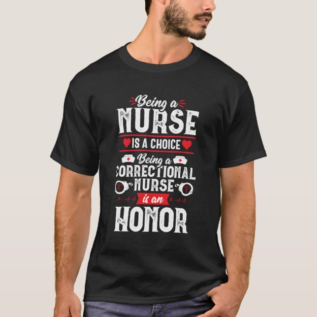 T-shirt Infirmière correctionnelle Honneur Fière Rn Infirm (Devant)