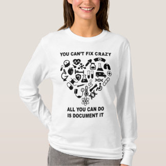 T-shirt Infirmière Cute Coeur Infirmière Funny