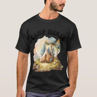 T-shirt Infirmière de camp famille