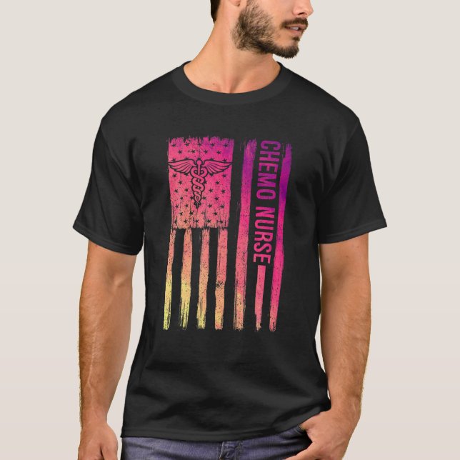 T-shirt Infirmière de chimiothérapie RN Praticien Stethosc (Devant)
