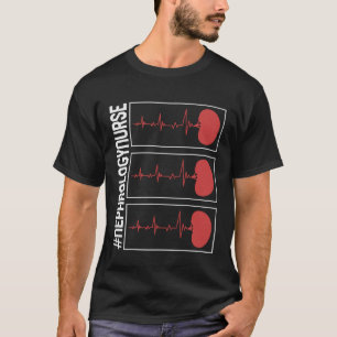 T-shirt Infirmière de dialyse Néphrologie Infirmière Coeur