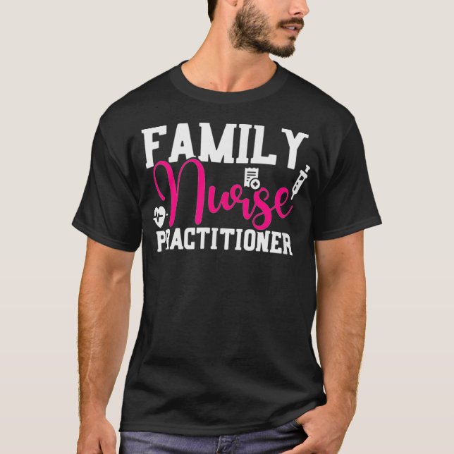 T-shirt Infirmière de famille Praticien PNF Étude sur les  (Devant)