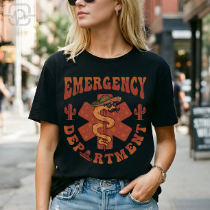T-shirt Infirmière de la fête du département d'urgence de 