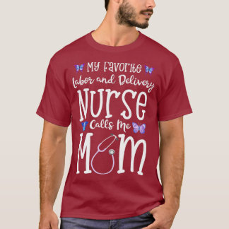 T-shirt Infirmière de la main-d'oeuvre et de l'accouchemen