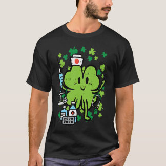 T-shirt Infirmière de la Saint-Patrick Shamrock Saint Patt