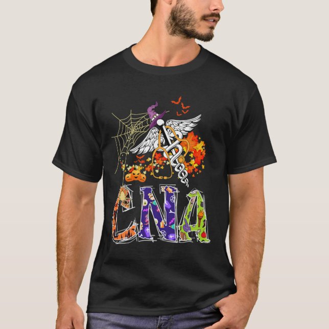 T-shirt Infirmière de l'AIIC Halloween Infirmière certifié (Devant)