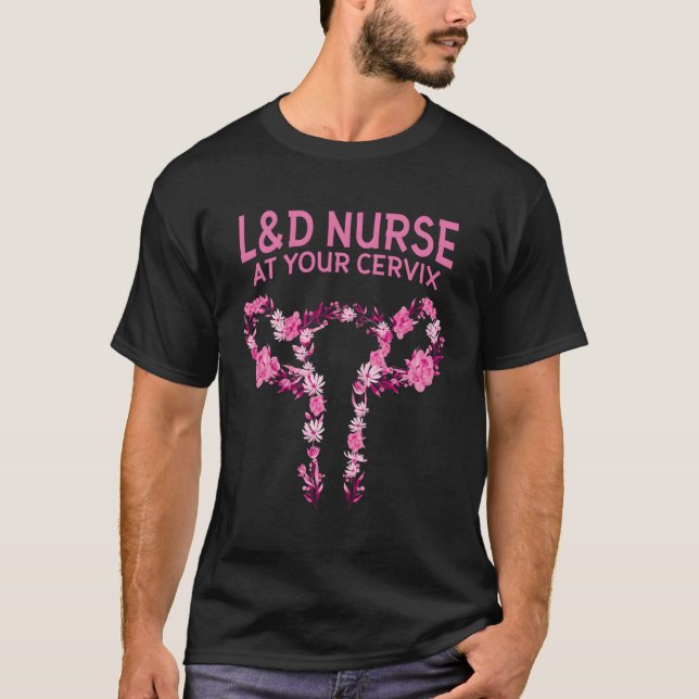 T-shirt Infirmière De Ld À Votre Infirmière De Travail Et  (Devant)
