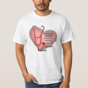 T-shirt Infirmière de l'école Red Heart