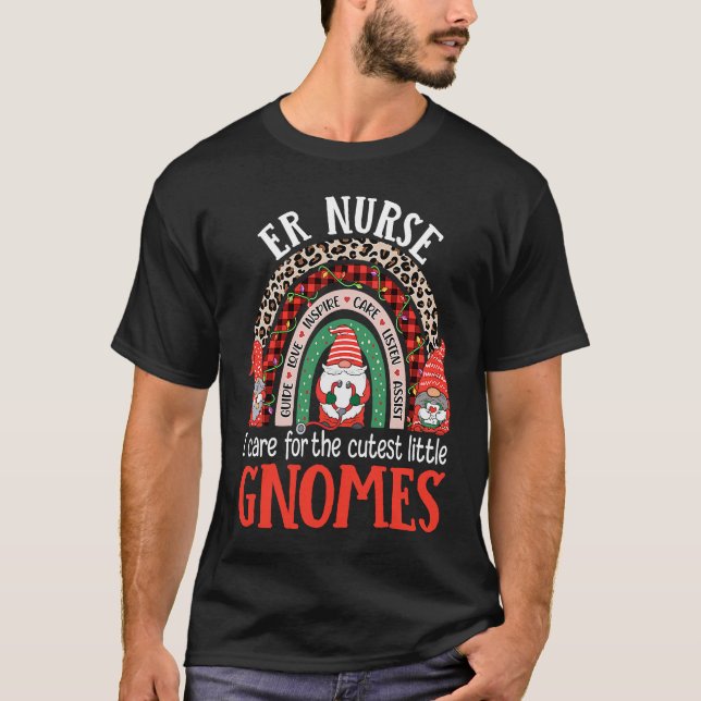 T-shirt infirmière de l'État-major de Noël (Devant)