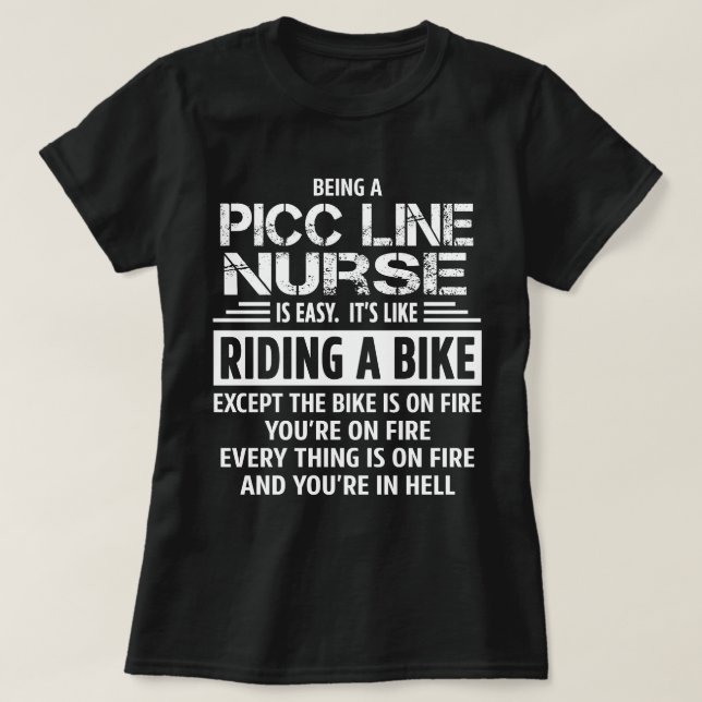 T-shirt Infirmière de ligne PICC (Design devant)
