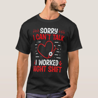 T-shirt Infirmière de l'urgence Nuit d'appréciation des in
