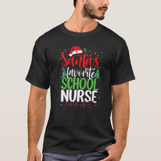 T-shirt Infirmière de Noël préférée du Père Noël Infirmièr