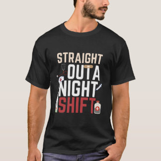 T-shirt Infirmière de nuit pour infirmière diplômée d'urge