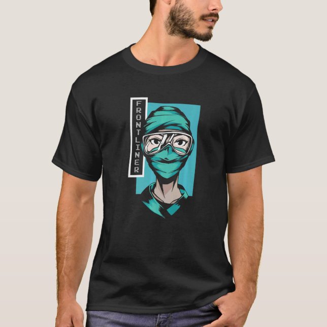 T-shirt Infirmière de première ligne Cna Nurse Medicine Ho (Devant)