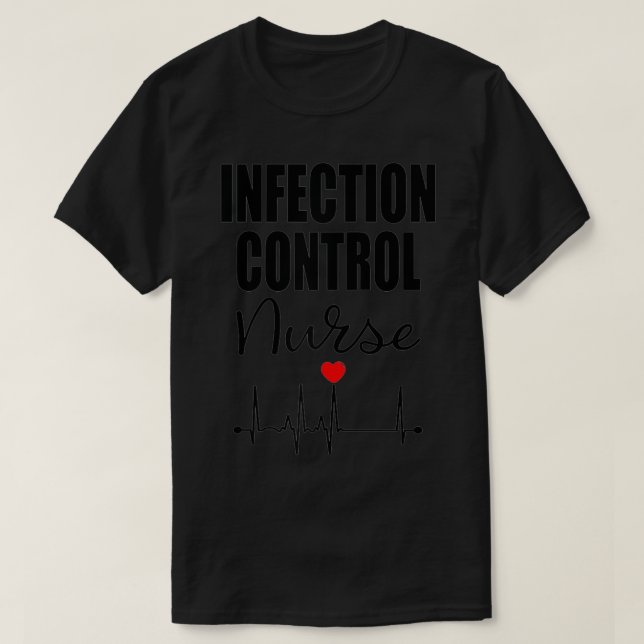 T-shirt Infirmière de prévention des infections (Design devant)