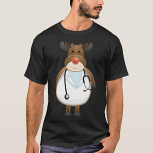 T-shirt Infirmière de rennes Médicale avec stéthoscope