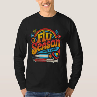 T-shirt Infirmière de retour à l'école saison de la grippe