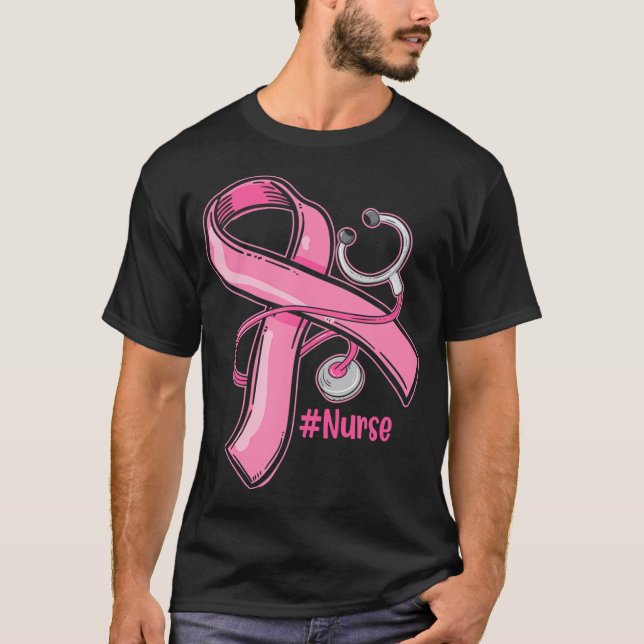 T-shirt Infirmière de sensibilisation au cancer du sein St (Devant)