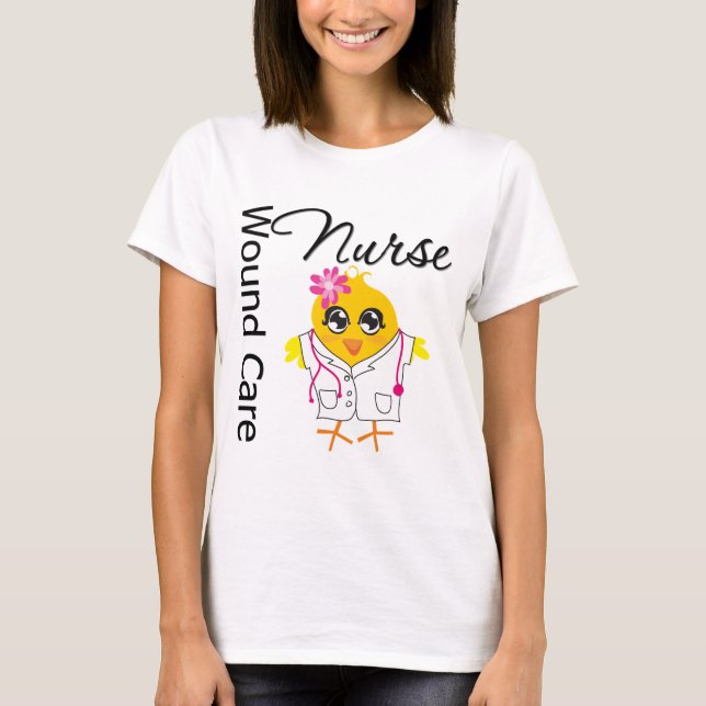 T-shirt Infirmière de soin de blessure du poussin v2 (Devant)