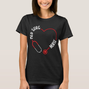 T-shirt Infirmière de surg en médecine Stethoscope en méde