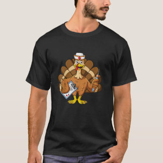 T-shirt Infirmière Drôle Turquie Merci Grateful Thanksgivi