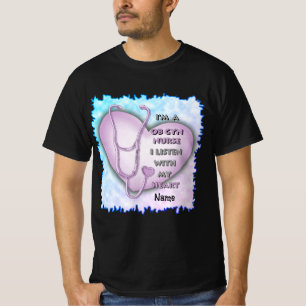 T-shirt Infirmière du coeur pourpre ObGyn