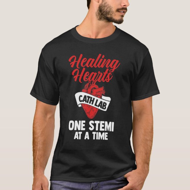 T-shirt Infirmière du laboratoire de cardiologie (Devant)