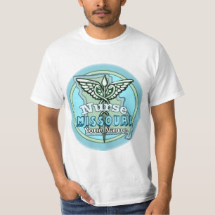 T-shirt Infirmière du Missouri Caducée