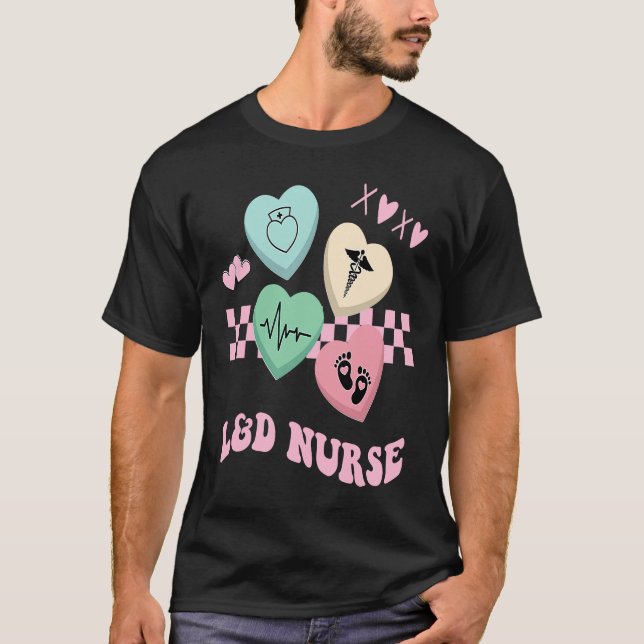 T-shirt Infirmière du travail et de la livraison Saint Val (Devant)