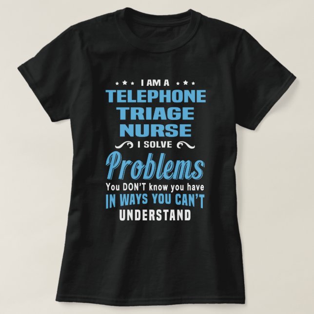 T-shirt Infirmière du triage téléphonique (Design devant)