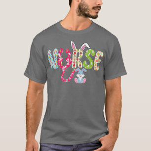 T-shirt Infirmière Easter Bunny Egg Drôle Nourriture Happy