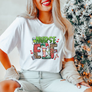 T-shirt Infirmière Elf Holiday