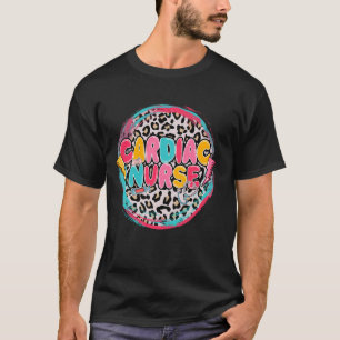 T-shirt Infirmière Empreinte de léopard Cardiac Appréciati