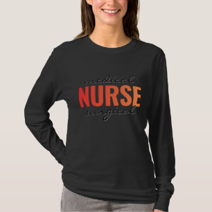 T-shirt Infirmière en Chirurgie Médicale Typographie Moder