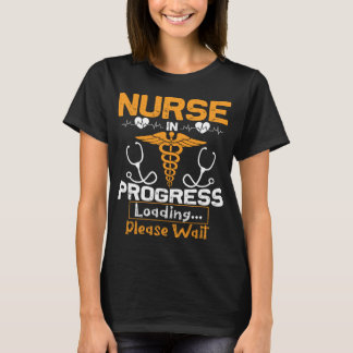 T-shirt Infirmière en cours Infirmière Étudiante en soins 