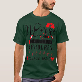 T-shirt Infirmière En Cours Veuillez Patienter 25