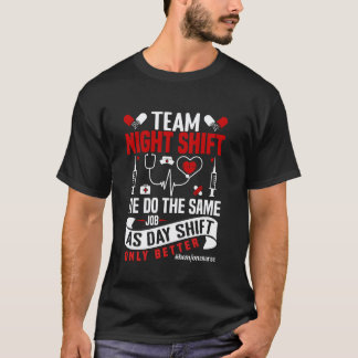 T-shirt Infirmière en hématologie de nuit Appréciation Hem