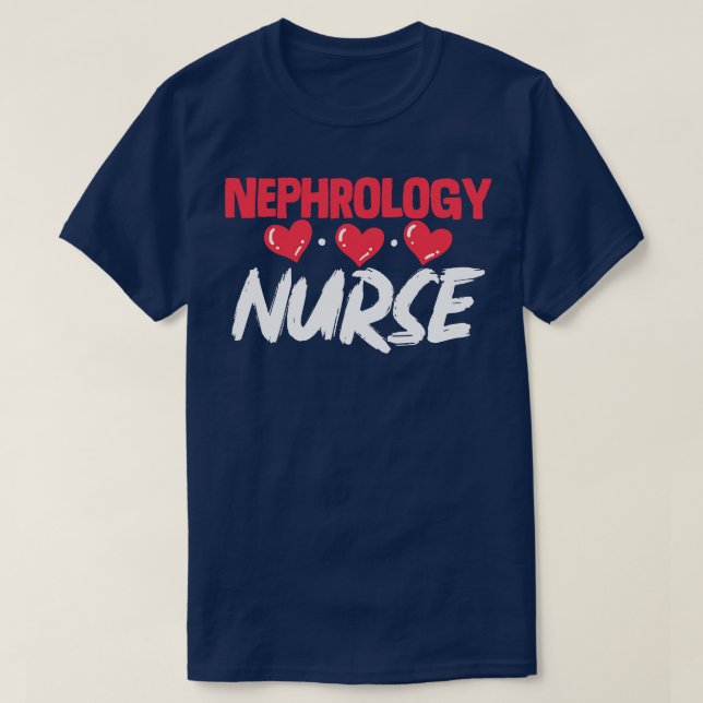 T-shirt Infirmière en néphrologie Infirmière en dialyse 2 (Design devant)