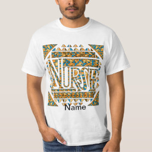 T-shirt Infirmière en or Patchwork