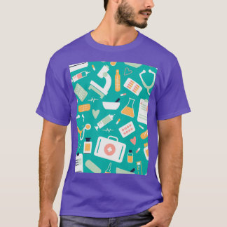 T-shirt Infirmière en papier peint