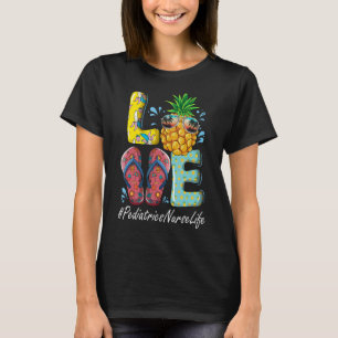 T-shirt Infirmière en pédiatrie Bonjour Été Joyeux Dernier