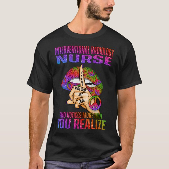 T-shirt Infirmière En Radiologie Interventionnelle En Sait (Devant)