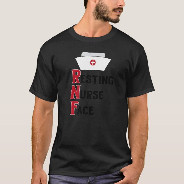 T-shirt Infirmière en repos Casquette du visage Infirmière (Devant)