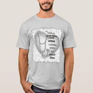 T-shirt Infirmière en soins de longue durée Grey Heart